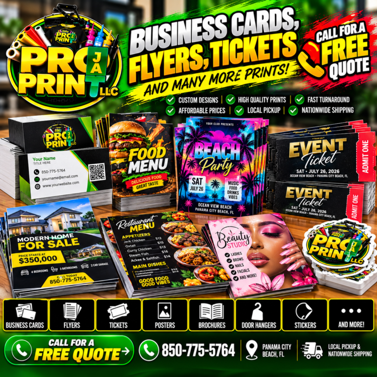 Custom flyers and print products
