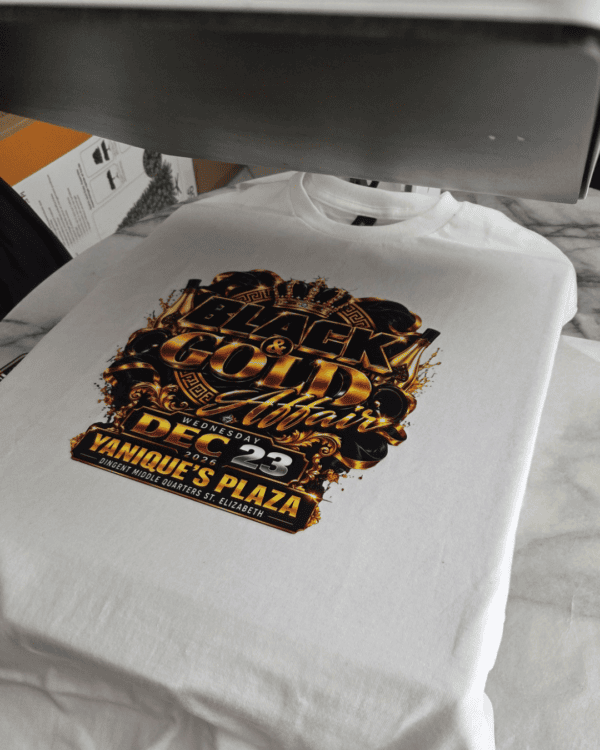 Black & Gold Affair: Event T-shirts