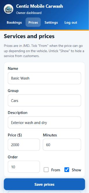Editing services and prices